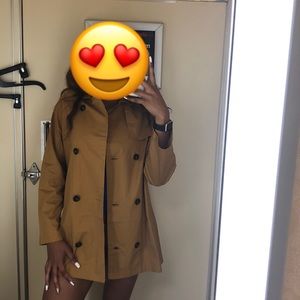 Khaki Brown/Dark Yellowish dressy trench coat
